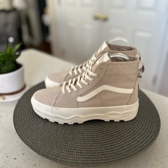 NWOT- Vans Beige Sentry Sk8-Hi WC High Top Unisex Men’s Size 5 Women’s Size 6.5 - Picture 9 of 11